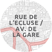 Secteur Rue de l'Ecluse - Avenue de la Gare